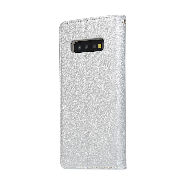 Samsung Galaxy S10 Plus - Elegant Floveme Plånboksfodral Grön