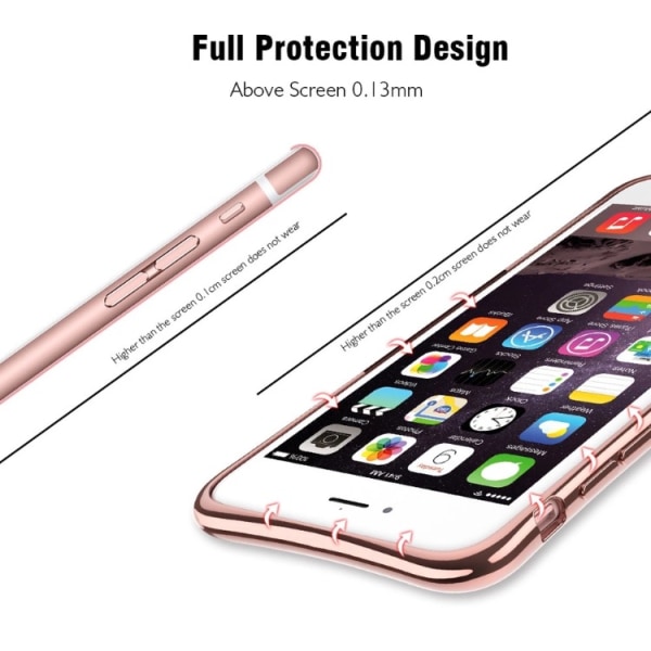 iPhone 8 - Tyylikäs älykäs suojus jalustalla RAXFLY:ltä Röd