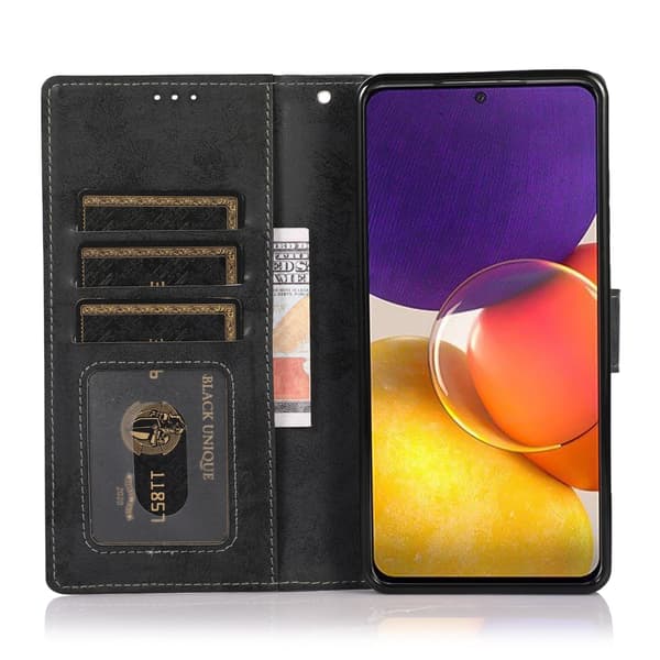 Glat LEMAN Wallet etui - Samsung Galaxy A33 5G Marinblå