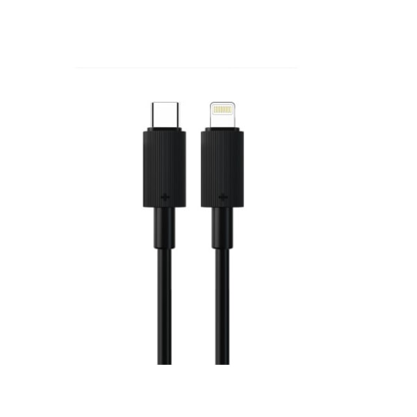 1M USB-C till Lightning Kabel - Snabbladdning 30W Svart