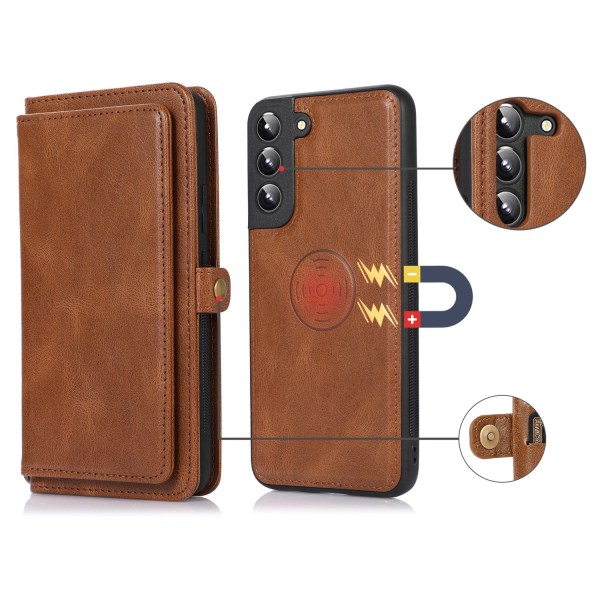 Smooth Wallet Case - Samsung Galaxy S22 Mörkblå