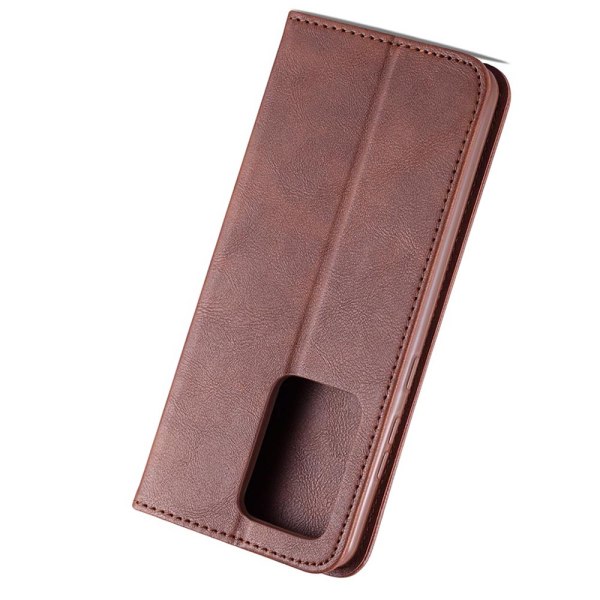 Kraftig lommebokdeksel - Samsung Galaxy S20 Brun