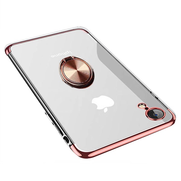 iPhone XR - Skal med Ringhållare Silver
