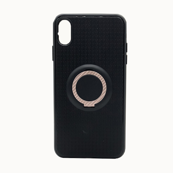 Praktiskt Skyddsskal med Ringhållare för iPhone XR Rosaröd Rosaröd