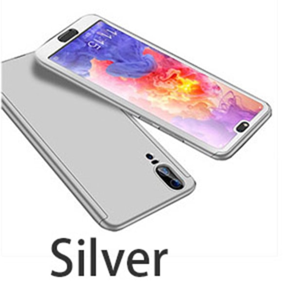 Beskyttende stilfuld dobbeltskal (FLOVEME) - Huawei P20 Silver