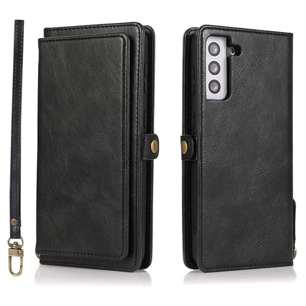 Smooth 2-1 Wallet cover - Samsung Galaxy S21 Plus Brun