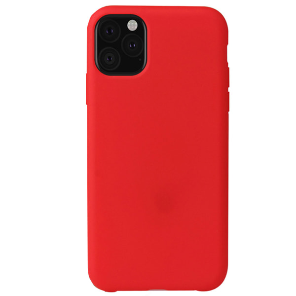 Matt silikone beskyttelsescover - iPhone 11 Pro Röd