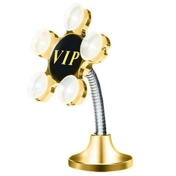 Effektfull Mobilhållare med Sugproppar Guld Guld