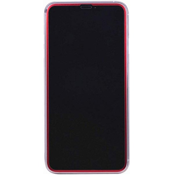 iPhone 11 Pro Max skjermbeskytter 3D aluminiumsramme 4-PAK Röd