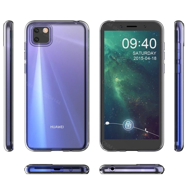 Stødsikkert FLOVEME silikonecover - Huawei Y5p Transparent/Genomskinlig