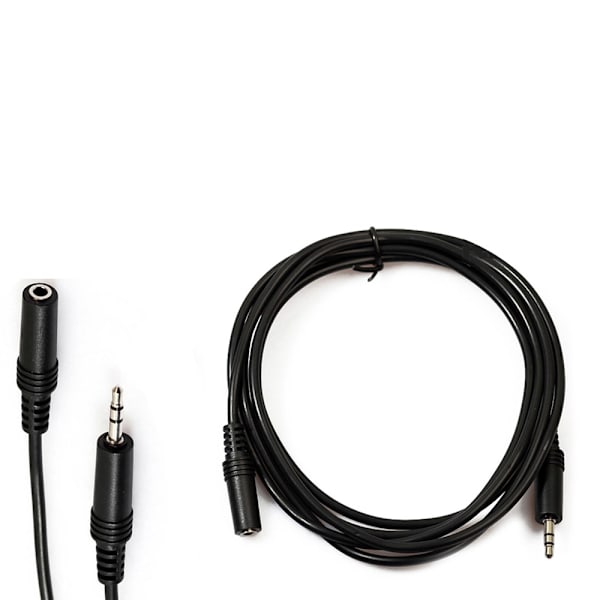 3 Meters 3.5mm AUX Ljudkabel (M-F) Svart