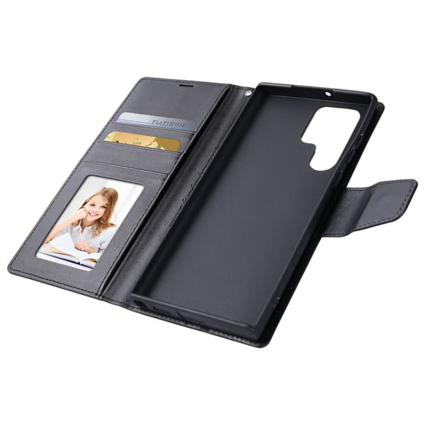 Smooth Wallet Case - Samsung Galaxy S22 Ultra Svart