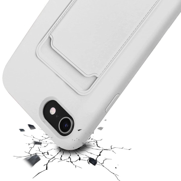Stilrent Skal med Kortfack - iPhone SE 2020 Svart