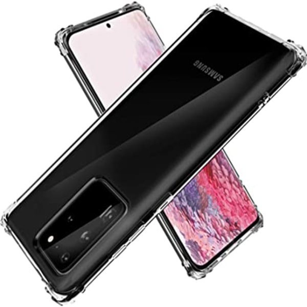 Huomaavainen silikonikuori - Samsung Galaxy S20 Ultra Transparent/Genomskinlig