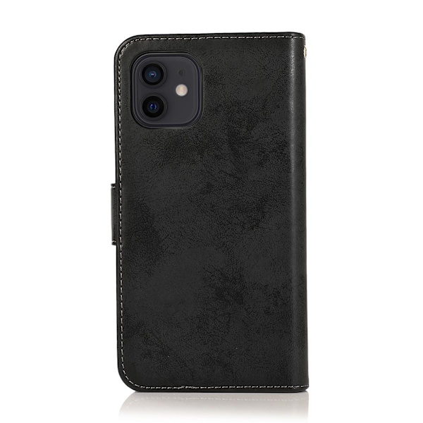Smidigt Dubbelfunktion Plånboksfodral LEMAN - iPhone 12 Lila