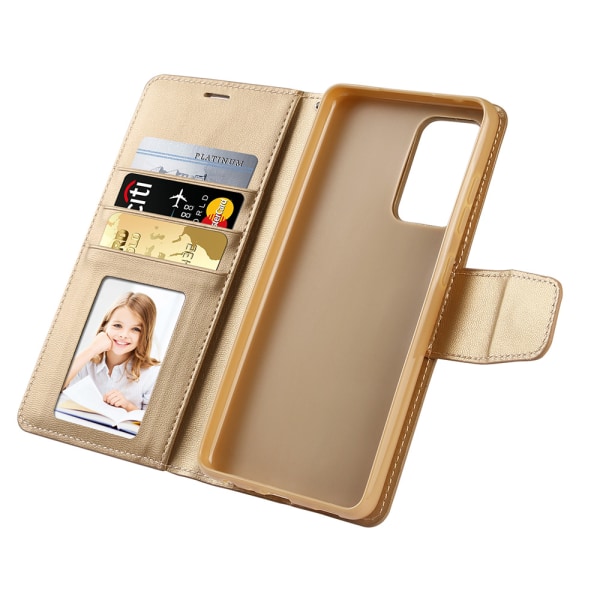 Elegant Wallet Case (HANMAN) - Samsung Galaxy A52 Rosaröd