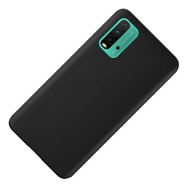 Redmi 9T - Elegant Skyddsskal i Matt Silikon Svart