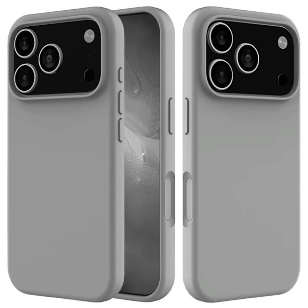 iPhone 17 Pro Skyddsskal  Tre Lager Trygghet & Stil ljusgrå