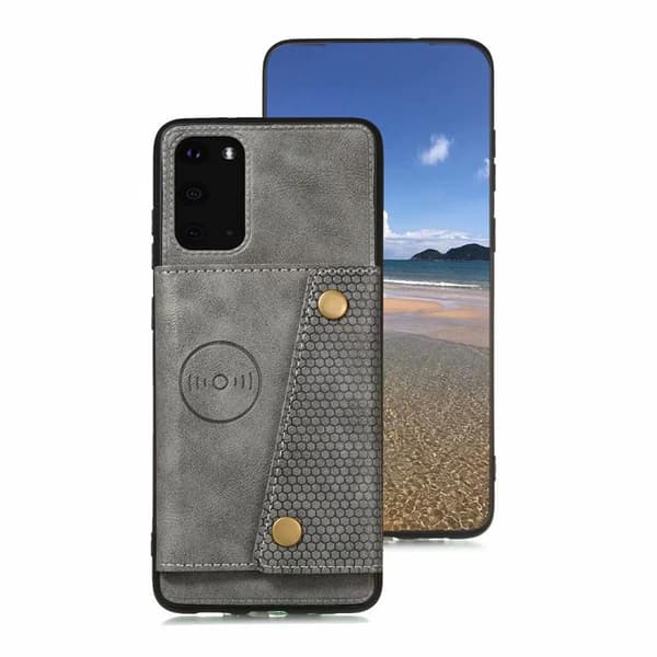 Stilfuldt cover med kortrum - Samsung Galaxy S20FE Mörkblå