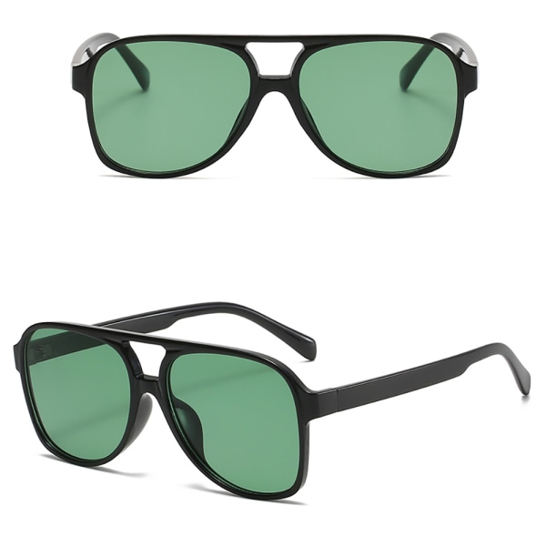 Stilige polariserte solbriller Svart/Grön