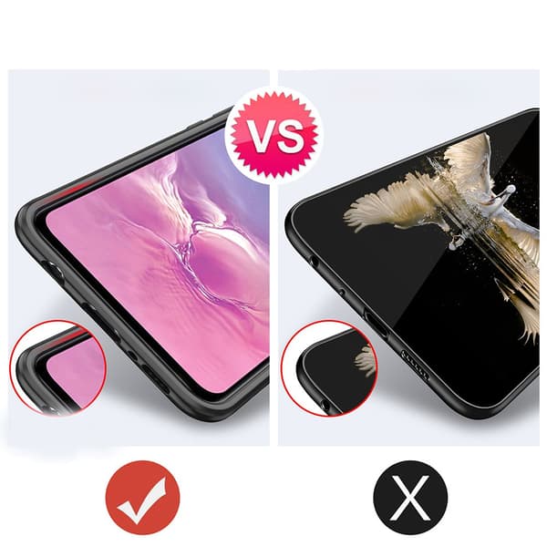 Samsung Galaxy S10e - Skal med Ringhållare Röd/Silver Röd/Silver