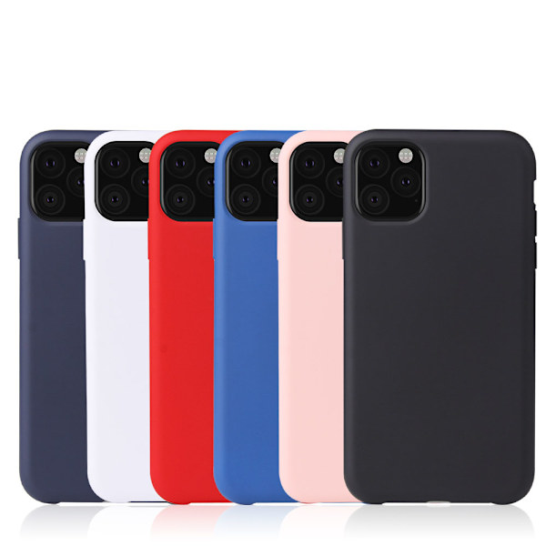Stilfuldt holdbart silikonecover - iPhone 11 Pro Max Röd