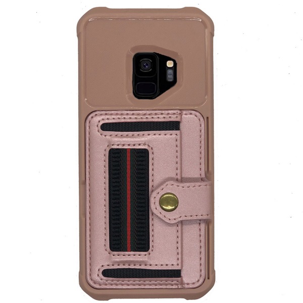 Glat etui med kortholder - Samsung Galaxy S9 Svart