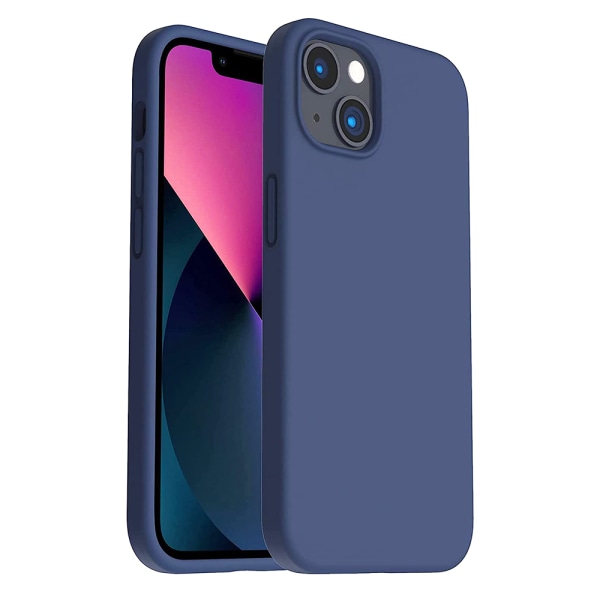 Stilig TYNT deksel - iPhone 14 Plus Mörkblå