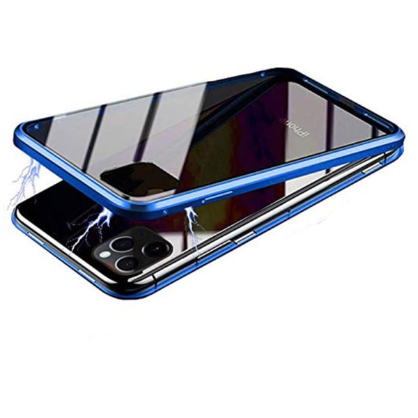 iPhone 11 Pro Max - Iskuja vaimentava kaksipuolinen magneettinen kansi Blå