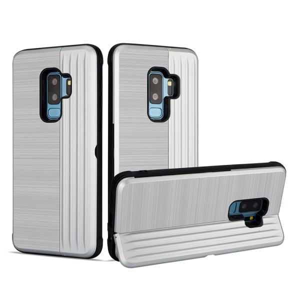 LEMAN Stilfuldt cover med kortslot til Samsung Galaxy S9Plus Ljusblå