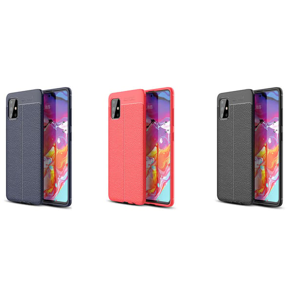 Samsung Galaxy A51 - Stöttåligt Skal Mörkblå Mörkblå