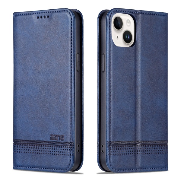 iPhone 15 - Plånboksfodral 3-kortfack i Läder Brown