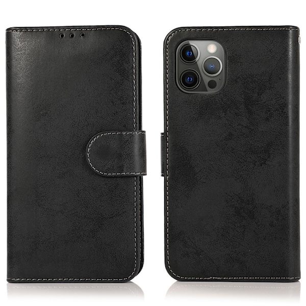 Stilrent Dobbeltfunktions Pungeetui - iPhone 12 Pro Max Marinblå
