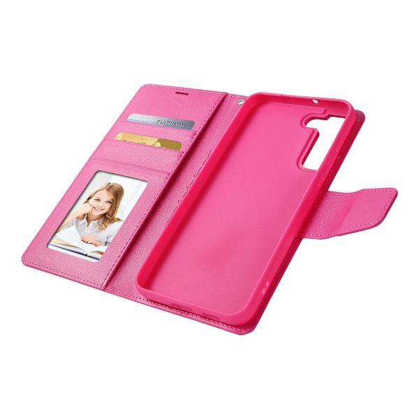 Samsung Galaxy S24 - Elegant HANMAN Plånboksfodral Rosa