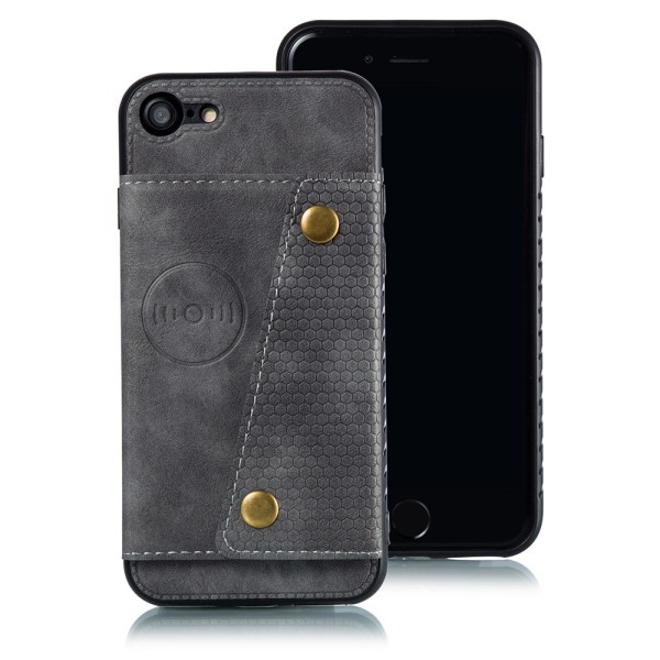 Kraftig deksel med kortholder - iPhone SE 2020 Ljusbrun