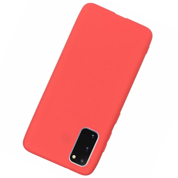 Samsung Galaxy S20 - Elegant silikondeksel Röd