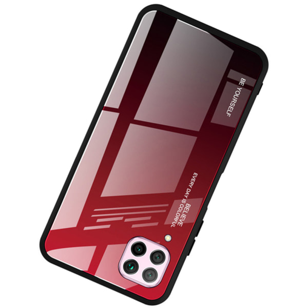 Stilfuldt cover - Huawei P40 Lite Svart/Röd