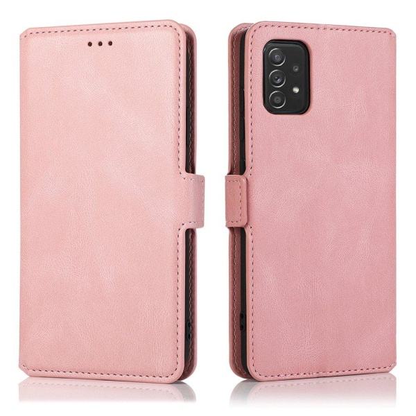 Sileä tyylikäs lompakkokotelo - Samsung Galaxy A52 Röd