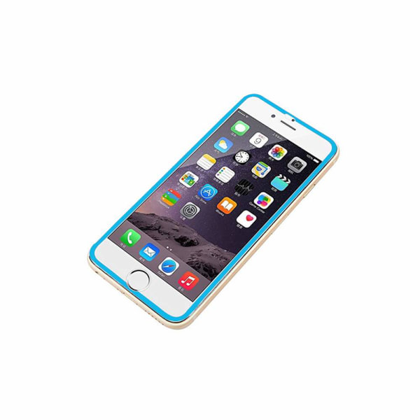 HuTechs skjermbeskytter (aluminiumsramme) - iPhone 7 Plus Blå