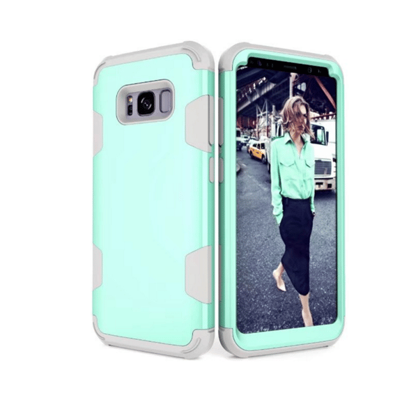 Elegant Skyddsskal till Samsung Galaxy S8+ Grå/Orange