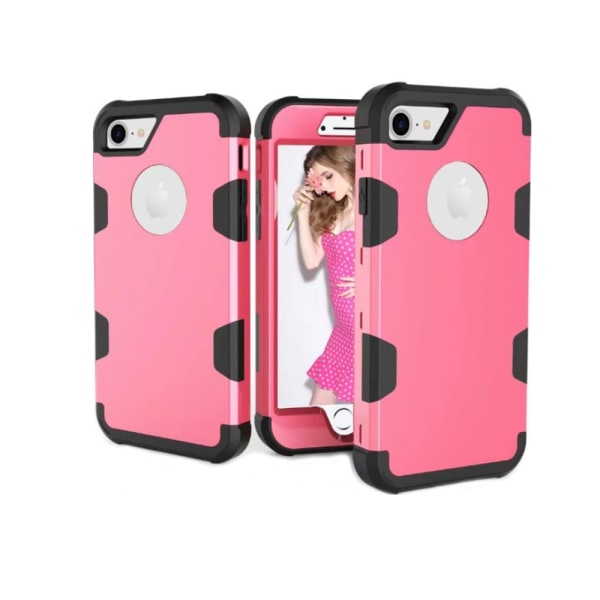 Elegant beskyttelsescover til iPhone 8 Rosa/Svart