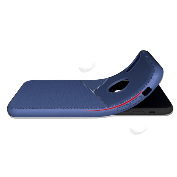 iPhone X/XS - Stilrent Silikonskal (LEMAN) Marinblå