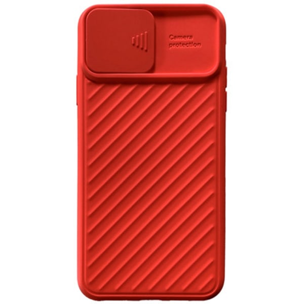 iPhone X/XS - Deksel med kamerabeskyttelse Röd