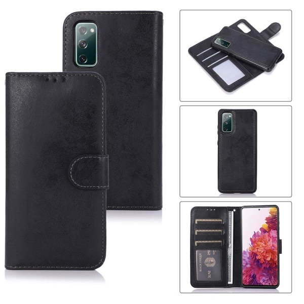 Praktisk lommebokdeksel (LEMAN) - Samsung Galaxy S20 FE Rosa