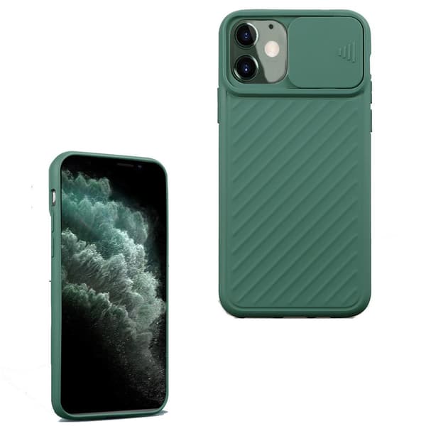 Glat stødabsorberende cover - iPhone 12 Röd
