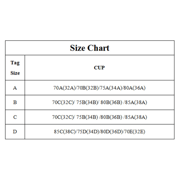 Mjuka Bekväma Självhäftande Push-Up BH (1-Par) Svart C