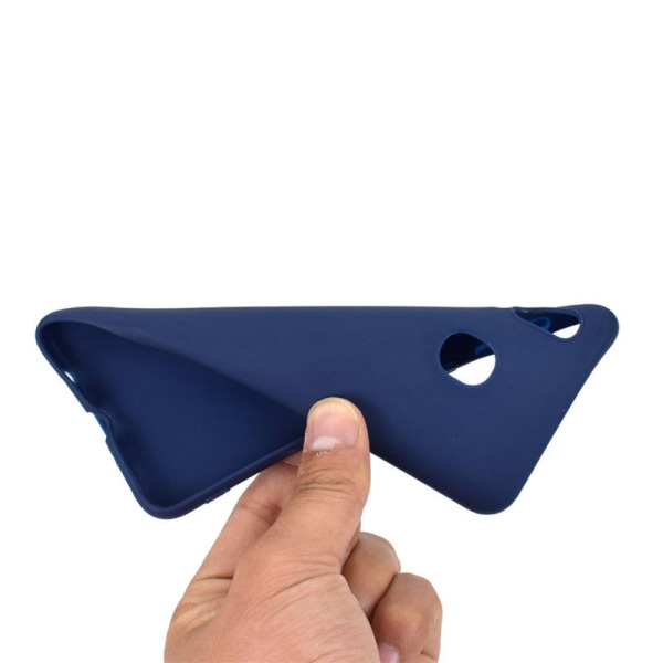 Iskuja vaimentava Nkobee silikonikotelo - Samsung Galaxy A40 Mörkblå