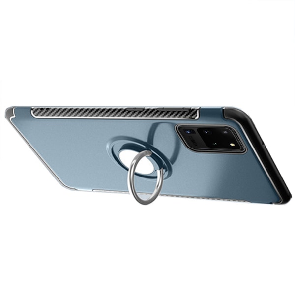 Samsung Galaxy S20 Ultra - Eksklusivt beskyttelsescover med ringholder Grå