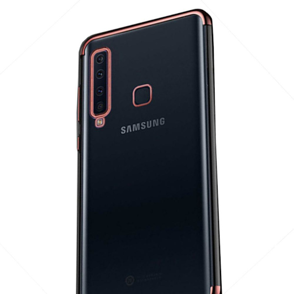 Stilsäkert Skyddande Silikonskal - Samsung Galaxy A9 2018 Guld