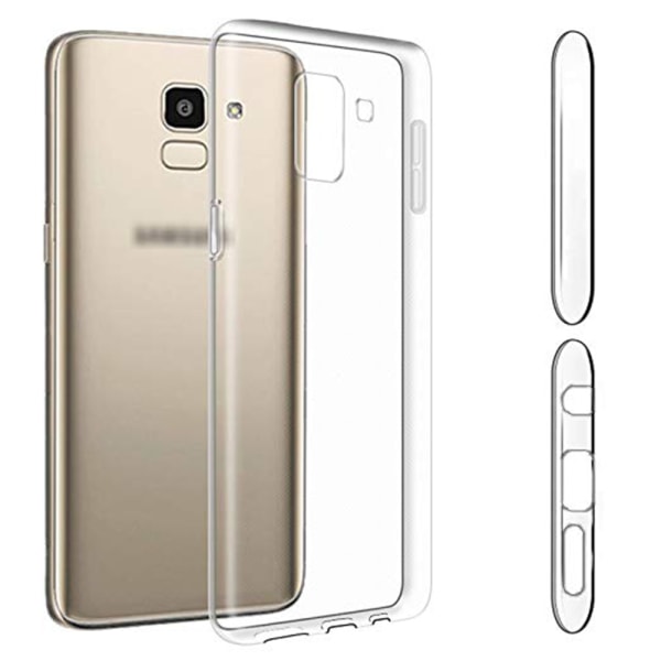 Smart Skyddsskal i Silikon (Ruff-Grip) - Samsung Galaxy J6 2018 Transparent/Genomskinlig